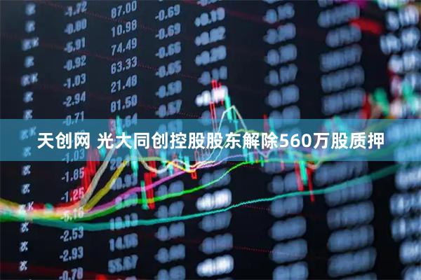 天创网 光大同创控股股东解除560万股质押