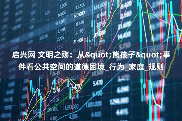 启兴网 文明之殇:从"熊孩子"事件看公共空间的道德困境_行为_家庭_规则